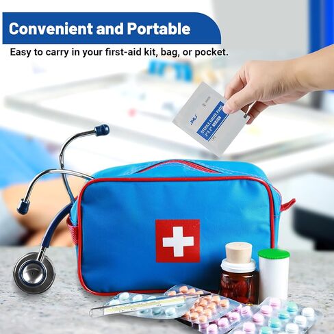 JMU Sterile Gauze Pads 2x2, 100 Pack, 12-ply Woven Sponges Cotton Medical Gauze Pads for Wound Care, Highly Absorbent in Kuwait