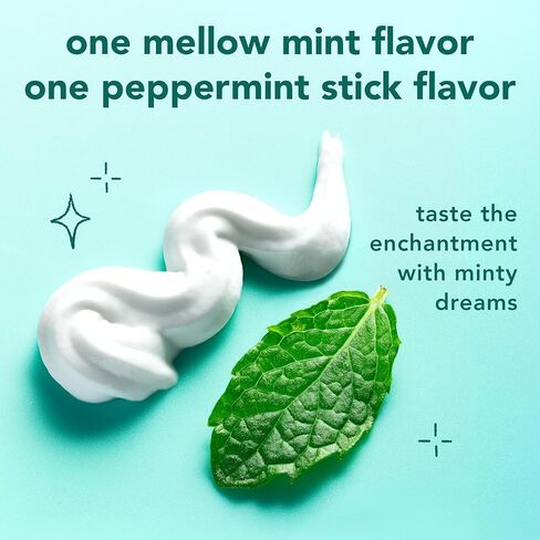 Hello Whipped Mellow Mint Dream and Peppermint Stick Toothpaste Pack, Minty Adult Foam Toothpaste with Fluoride, SLS Free, Freshens Breath, Dreamy Foamy Texture, Fights Cavities, 2 Pack, 4.0 Oz Tubes in Kuwait