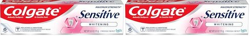 Colgate Sensitive Maximum Strength Sensitive Toothpaste, Plus Whitening and Fresh Stripe, 6 oz in Kuwait