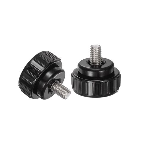 #US 4pcs Knurled Clamping Knobs M6 X 10mm 304 Stainless Steel Thread 25mm Head in Saudi Arabia
