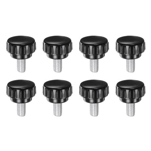 #US 8pcs Knurled Clamping Knobs M8 X 12mm Zinc Plated Carbon Steel Thread 30mm Head in Saudi Arabia