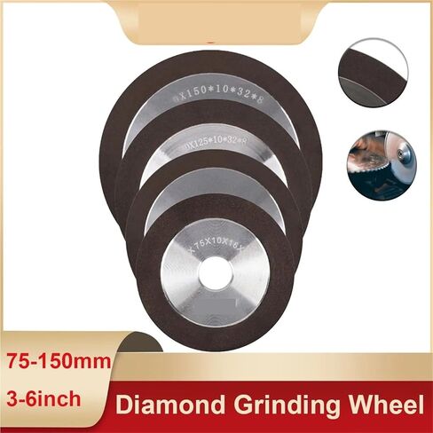 Diamond Grinding Wheel, 100MM 150/240/320Grit Tungsten Steel Milling Tool Carbide Metal Disc 1PCS(150) in Saudi Arabia