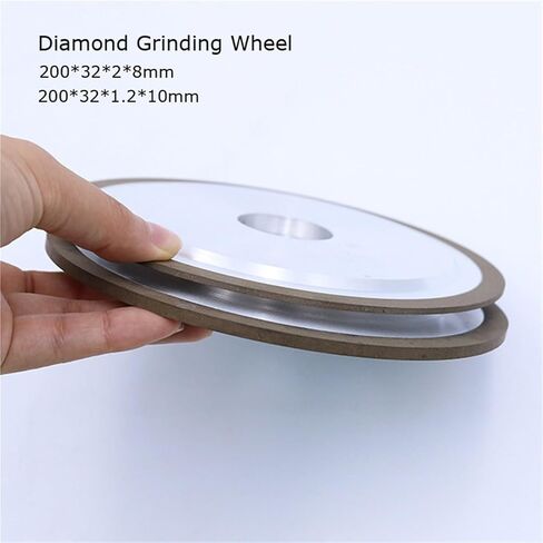 Resin Diamond Grinding Wheel, Abrasive Disc for Tungsten Steel Alloy Ceramic Glass 1pc(200x32x1.2x10mm) in Kuwait