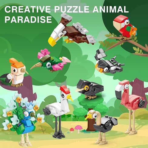 حفلات الحفلات لـ Kids-20 Packs Backs Build Buildls مجموعات الفصول الدراسية جوائز-Birthday Goodie Bags Stuffers for Kids-Mini Animal Blocks Toys for Easter Party ، عيد الحب ، حفلة عيد الميلاد （20in 2） in Kuwait