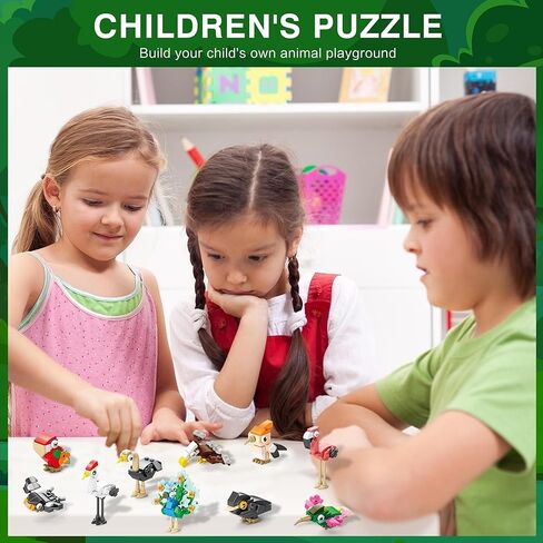 حفلات الحفلات لـ Kids-20 Packs Backs Build Buildls مجموعات الفصول الدراسية جوائز-Birthday Goodie Bags Stuffers for Kids-Mini Animal Blocks Toys for Easter Party ، عيد الحب ، حفلة عيد الميلاد （20in 2） in Kuwait