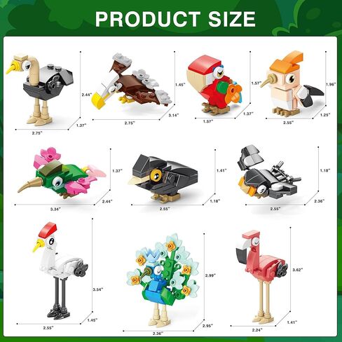 حفلات الحفلات لـ Kids-20 Packs Backs Build Buildls مجموعات الفصول الدراسية جوائز-Birthday Goodie Bags Stuffers for Kids-Mini Animal Blocks Toys for Easter Party ، عيد الحب ، حفلة عيد الميلاد （20in 2） in Kuwait