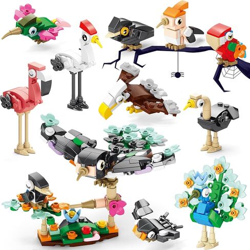 حفلات الحفلات لـ Kids-20 Packs Backs Build Buildls مجموعات الفصول الدراسية جوائز-Birthday Goodie Bags Stuffers for Kids-Mini Animal Blocks Toys for Easter Party ، عيد الحب ، حفلة عيد الميلاد （20in 2） in Kuwait