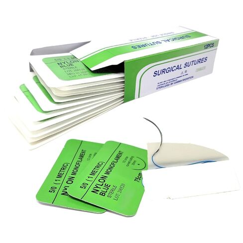 خيوط تدريب IMEDS 5/0 نايلون، صندوق مكون من 12 قطعة من خيوط الخياطة بإبرة، مجموعة تعليمية تجريبية in Saudi Arabia