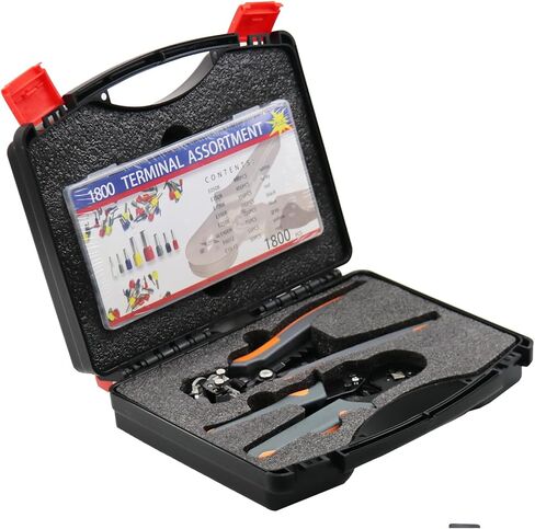 مجموعة أطراف حلقات الأسلاك 1200 قطعة من Fidioto، AWG 22-8 وصلة طرفية سلك معزول طرفية طرفية للكهرباء والصناعية ونظام التحكم في الطاقة، إلخ. in Kuwait