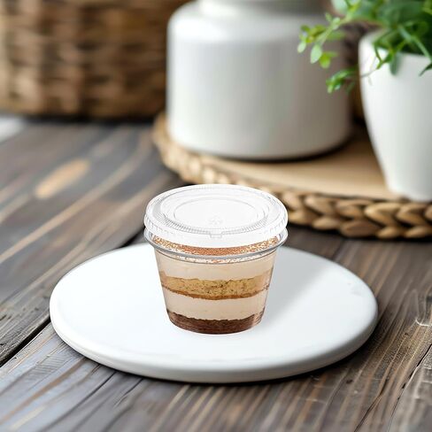 2500 Lid For Clear Plastic Disposable Portion Souffle Cup Lids for 1oz Small Plastic Reusable Clear Dessert Cups for Businesses and Events in Saudi Arabia