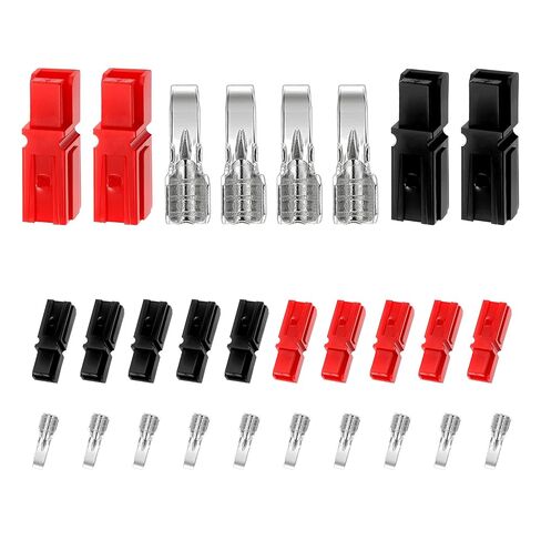 مجموعة متنوعة من موصلات الطاقة، أطراف البطارية سريعة الفصل والوحدات النمطية (AWG10-20، 15/30/45 أمبير) - 60 قطعة/15 زوجًا مفككة في صندوق in Kuwait