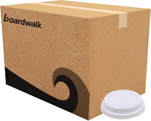 Boardwalk Deerfield Hot Cup Lids, Fits 10 Oz To 20 Oz Cups, White, Plastic, 50/pack, 20 Packs/carton in Saudi Arabia