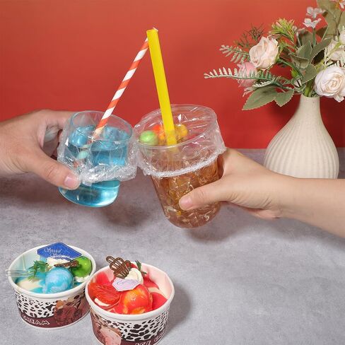100PCS Drink Covers For Alcohol Protection Women Scrunchie, Disposable Scrunchie Drink Covers Bulk Clear Plastic Cover Cup Cover For Drinks Protection for Bar Club Christmas Beverage in Saudi Arabia