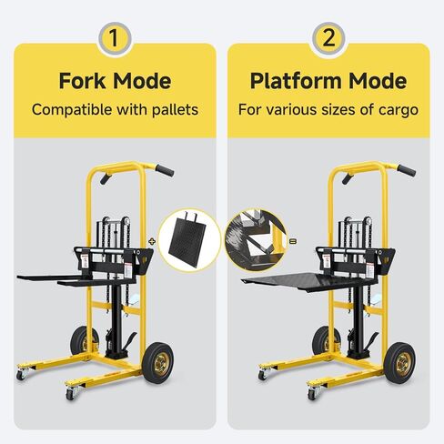 Foldable Hydraulic Material Lift, Pallet Jack Table Cart- 440-Lb. Capacity, 35in Lift. with Swivel Wheels, Steel Platform Board x 1 in Saudi Arabia