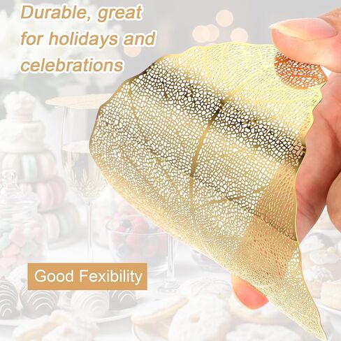 8PCS Leaf Stainless Steel Wine Glass Cover to Keep Bugs Out, Ventilated Mesh Drink Covers Cup Covers Wine Glass Lid for Drinks Vino Coffee Tea Beer(Gold) in Saudi Arabia