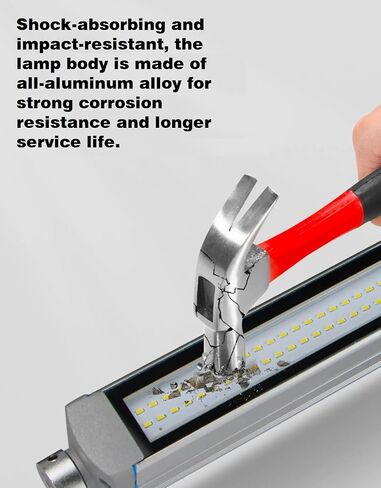 Industrial/Machine LED Tube Light, 20W 110-220V IP67 Explosion Proof Lamp CNC Machine Interner Lighting White Light (20) in Saudi Arabia