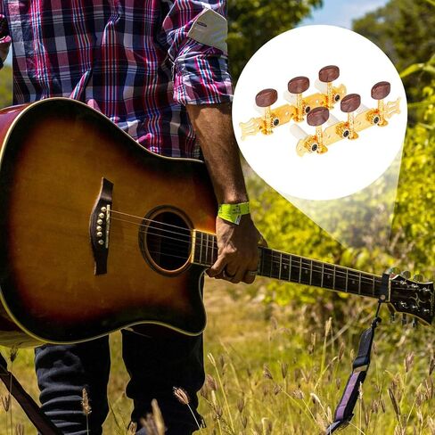 Classical Guitar Tuners, 3L 3R Strings Tuning Keys Pegs, Guitar Machine Heads Tuners Keys 3L3R Knobs, Tuning Keys String Pegs Tuners Machine Heads Knobs in Saudi Arabia