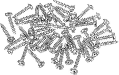 50 Pack Guitar Bass Pickguard Screws, 11mm x 2mm Tuning Pegs Screws Tuning Key Guitars Tuner Screw Machine Heads Mounting Screw for Electric Acoustic Guitars Bass in Saudi Arabia