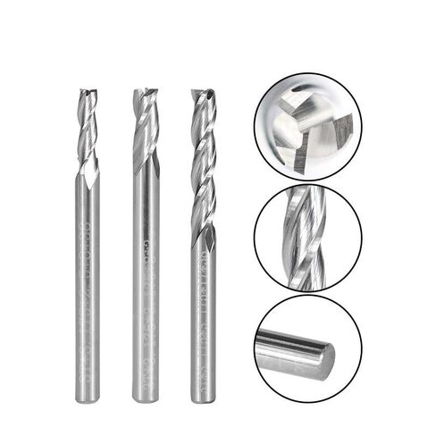 3 Flute Flat Milling Cutter 3.175x3.175mm Carbide End Mill Engraving Router Bit for Woodworking Tools(3.175x3.175x8x38) in Saudi Arabia
