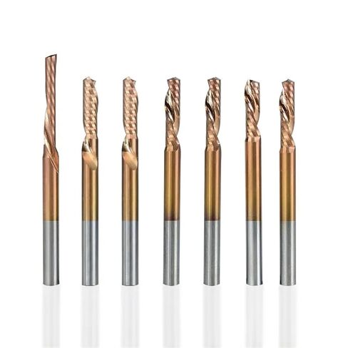 Milling Cutter 1/8 Shank Carbide End Mill 1 Flute Down Cut Router Bit for Woodworking Tool CNC Cutter(3.175x2x10x40mm) in Saudi Arabia