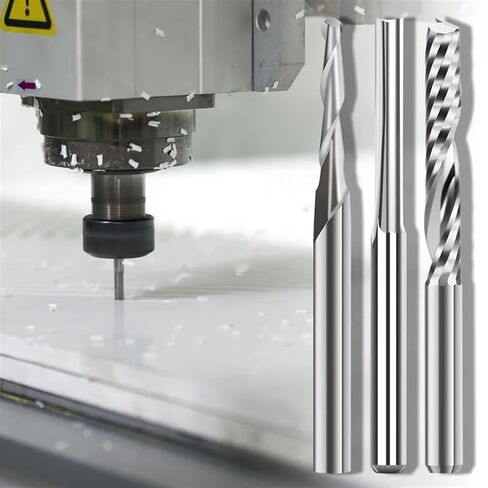 3.175mm Shank Milling Cutter CNC Router Bits 15pcs Carbide End Mill Engraving Bits Set for Woodworking Acrylic Cutting in Saudi Arabia