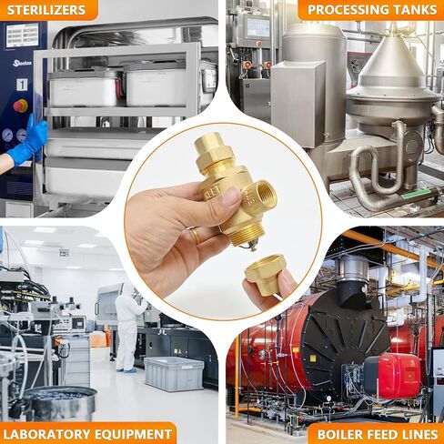 1/2" 9D-M3 مانع التدفق الخلفي للصمام المزدوج مع فتحة تهوية متوسطة، مانع التدفق الخلفي النحاسي، وصلات مدخل ومخرج الاتحاد الأنثوي، 190T012 in Kuwait