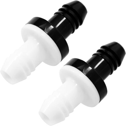 6 Pcs One Way Valve, 3/8 Inch 10mm ABS Inline Check Valve for Fuel Water Gas Air Systems, Prevent Backflow in Pneumatic and Hydraulic Applications with Flow Direction Arrow in Saudi Arabia