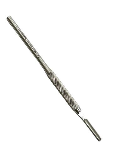 Scalpel Handle NO. 4 Round Design Knurled Grip Handle Suitable for Dissections, Lab Use, Arts & Crafts, and More. (for Use with Blades #20, #21, #22, #23, #24, #25, #26) Stainless Steel in Saudi Arabia