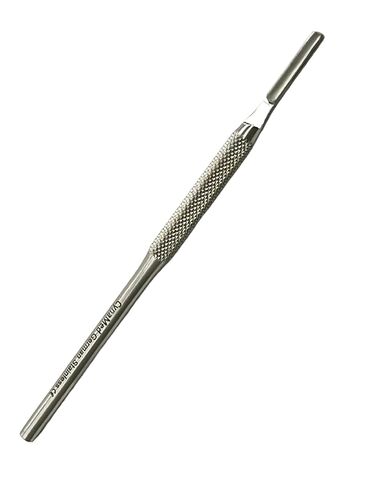 Scalpel Handle NO. 4 Round Design Knurled Grip Handle Suitable for Dissections, Lab Use, Arts & Crafts, and More. (for Use with Blades #20, #21, #22, #23, #24, #25, #26) Stainless Steel in Saudi Arabia