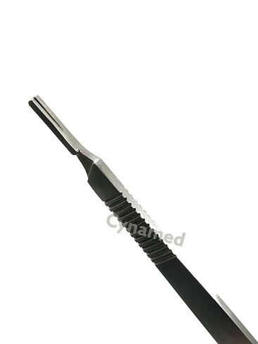 Long Handle Dermaplanning Scalpel Handle #3L Straight - Suitable for NO. 10+ Scalpel Blades - Stainless Steel - Scalpel Handle Only in Saudi Arabia