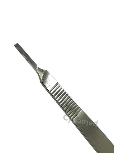 Long Handle Dermaplanning Scalpel Handle #3L Straight - Suitable for NO. 10+ Scalpel Blades - Stainless Steel - Scalpel Handle Only in Saudi Arabia