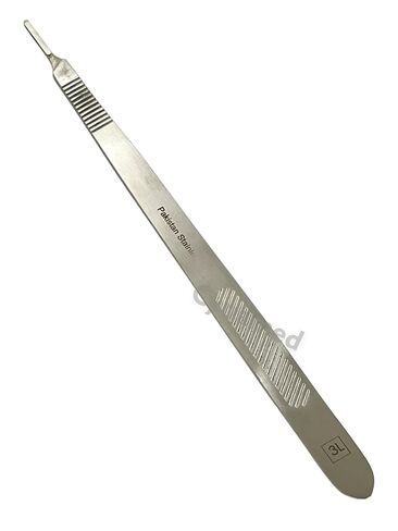 Long Handle Dermaplanning Scalpel Handle #3L Straight - Suitable for NO. 10+ Scalpel Blades - Stainless Steel - Scalpel Handle Only in Saudi Arabia