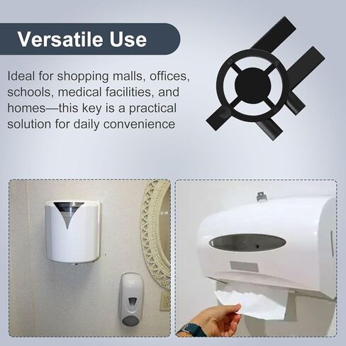 مفتاح موزع المناشف الورقية 3 في 1 متوافق مع موزعات المناشف الورقية سينتاس وسانيس والصابون وورق التواليت، 5 قطع استبدال مفتاح موزع المناشف الورقية لسينتاس وسانيس مع حلقة مفاتيح in Kuwait