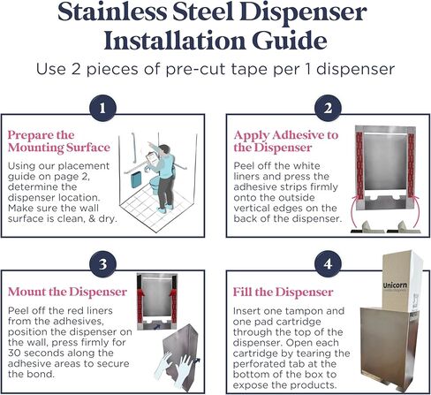 موزع العناية بالفترة الزمنية من الفولاذ المقاوم للصدأ من UNICORN | تجهيزات المراحيض الحديثة للمكاتب والمباني التجارية عدد 1 in Kuwait