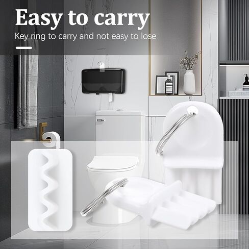 10 Pcs Paper Towel Dispenser Keys, Universal Dispenser Key with 5 Key Rings, Tissue Dispensers Keys Fits Most Commercial Toilet Paper Holders & Wipe Dispensers in Saudi Arabia