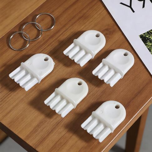 10 Pcs Paper Towel Dispenser Keys, Universal Dispenser Key with 5 Key Rings, Tissue Dispensers Keys Fits Most Commercial Toilet Paper Holders & Wipe Dispensers in Saudi Arabia