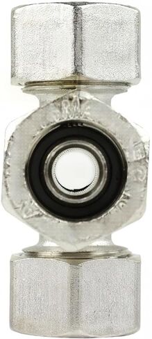 M8041 تركيب متقاطع متعدد الاتجاهات - لتوصيل نظام أنابيب الهواء المضغوط Rapidair Maxline - استبدال تركيب متقاطع بأربعة اتجاهات - أنبوب هواء 1/2 بوصة 200 رطل لكل بوصة مربعة من النحاس الصلب بحلقة دائرية مزدوجة فضية in Saudi Arabia