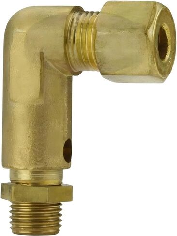 031-0057 كوع صمام تفريغ ضواغط الهواء الصناعية - لجزء ضواغط الهواء سانبورن SC23 SC46 EC5 - استبدال صمام فحص الضواغط - ضغط 1/4 بوصة × أنبوب مستقيم 1/8 بوصة in Kuwait