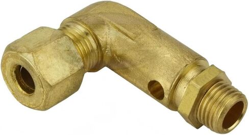 031-0057 كوع صمام تفريغ ضواغط الهواء الصناعية - لجزء ضواغط الهواء سانبورن SC23 SC46 EC5 - استبدال صمام فحص الضواغط - ضغط 1/4 بوصة × أنبوب مستقيم 1/8 بوصة in Kuwait