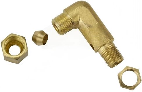 031-0057 كوع صمام تفريغ ضواغط الهواء الصناعية - لجزء ضواغط الهواء سانبورن SC23 SC46 EC5 - استبدال صمام فحص الضواغط - ضغط 1/4 بوصة × أنبوب مستقيم 1/8 بوصة in Kuwait