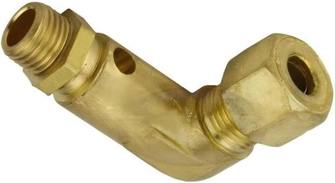 031-0057 كوع صمام تفريغ ضواغط الهواء الصناعية - لجزء ضواغط الهواء سانبورن SC23 SC46 EC5 - استبدال صمام فحص الضواغط - ضغط 1/4 بوصة × أنبوب مستقيم 1/8 بوصة in Kuwait