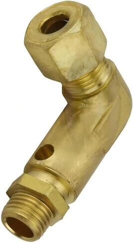 031-0057 كوع صمام تفريغ ضواغط الهواء الصناعية - لجزء ضواغط الهواء سانبورن SC23 SC46 EC5 - استبدال صمام فحص الضواغط - ضغط 1/4 بوصة × أنبوب مستقيم 1/8 بوصة in Kuwait