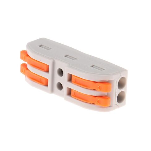 10pcs Lever Wire Connectors 2 in 2 Out Wire Splicing Connector 2 Conductor Compact Splicing Wire Connectors for Circuit Inline 24-12 AWG in Saudi Arabia