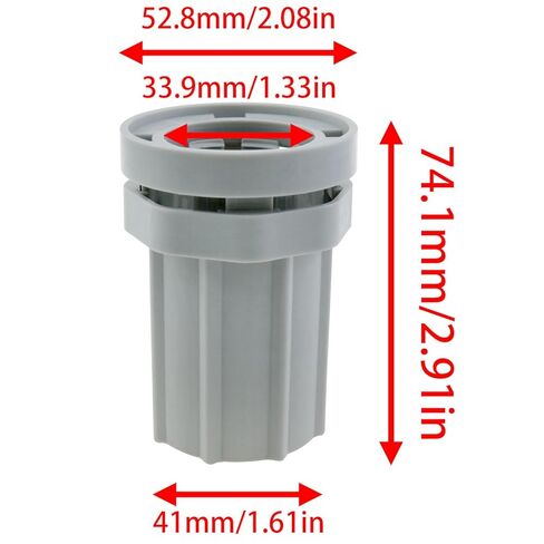 1PCS Faucet Nut Mounting Hole Inner Diameter 1.25Inch Quick Mounting Nuts Quickly Tighten and Release Locking Nut for Connect to Faucet Rod from Below Counter (Gray) in Saudi Arabia