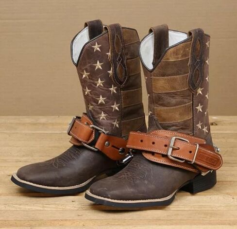 EPT Bull Ropes Adult Bull Riding Leather Spur Straps 1 1/4" x 11" in Kuwait