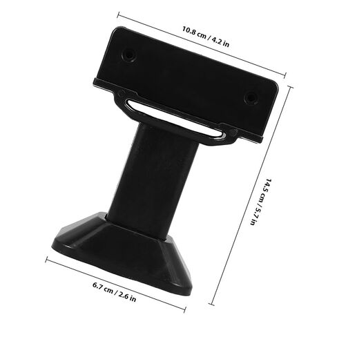 Bathroom Partition Support Foot Bracket Adjustable Thickened Black Plastic Toilet Partition Fitting Accessory for Public Restrooms Stall Parts in Saudi Arabia