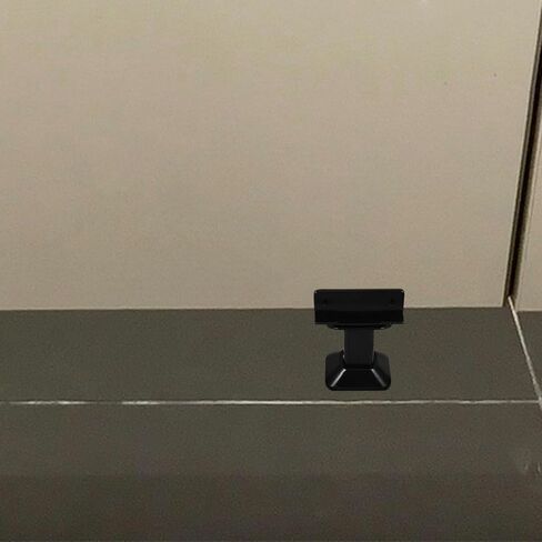 Bathroom Partition Support Foot Bracket Adjustable Thickened Black Plastic Toilet Partition Fitting Accessory for Public Restrooms Stall Parts in Saudi Arabia