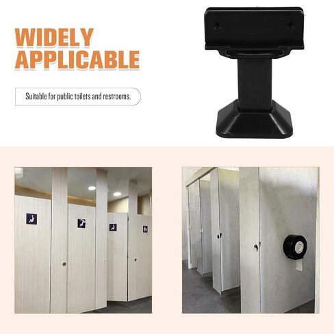 Bathroom Partition Support Foot Bracket Adjustable Thickened Black Plastic Toilet Partition Fitting Accessory for Public Restrooms Stall Parts in Saudi Arabia