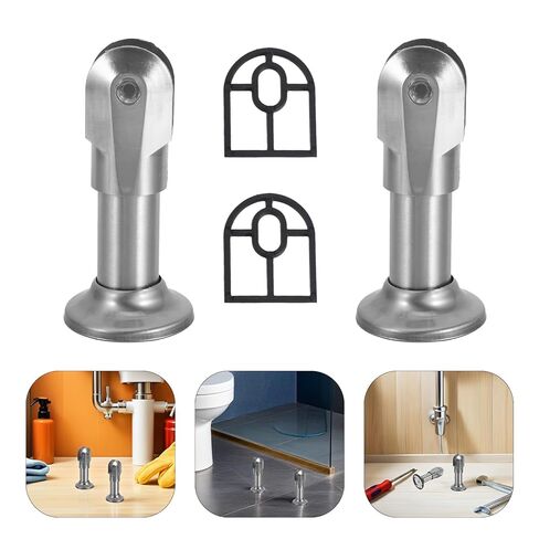 4pcs Stainless Steel Bathroom Partition Support Legs Screen Divider Bracket Furniture Partition Hardware for Public Restroom Stall in Saudi Arabia