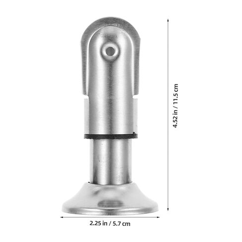 Cabilock 4pcs 304 Stainless Steel Toilet Partition Rack Support Feet, Public Restroom Partition Hardware Brackets, 6cm Bathroom Stall Foot Pads for Toilet Room in Saudi Arabia